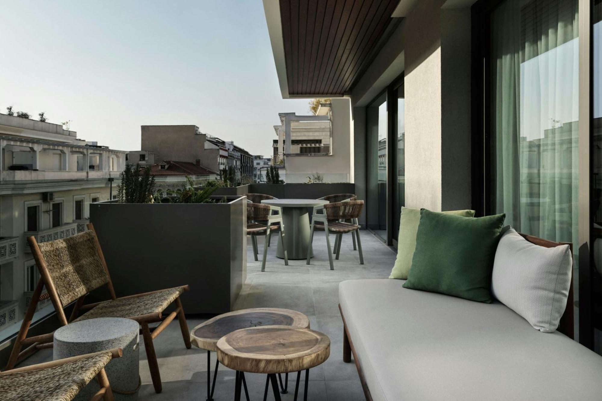 Hotel Monasty, Thessaloniki, Autograph Collection Exteriér fotografie The hotel's rooftop